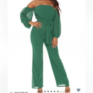 Jumpsuit- Hunter Green